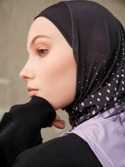 Sporty Inner Hijab Geometric Printing Pattern - Palm and Thread