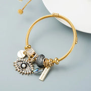 Fashion Multi Element Stainless Steel Panadora - Palm and Thread