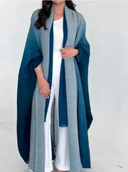 Miyake Folds Sleeve Coat Abaya - Palm and Thread