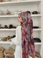 Watercolor Hijab Scarf Bandana Headband Vintage - Palm and Thread