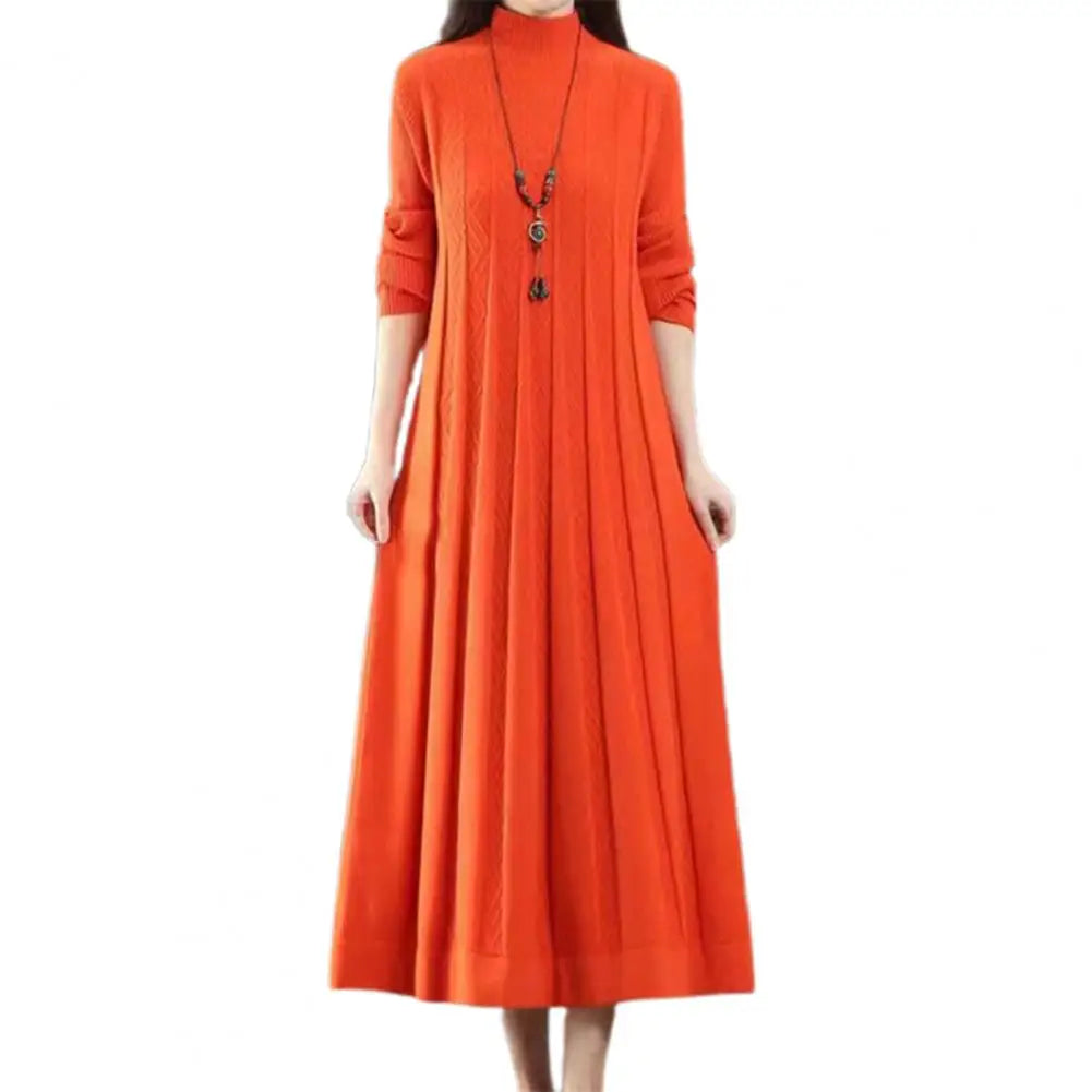 Retro Long Knitted Sweater Dress - Palm and Thread