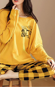 Polyester Pajama Plaid Sleepwear - Palm and Thread
