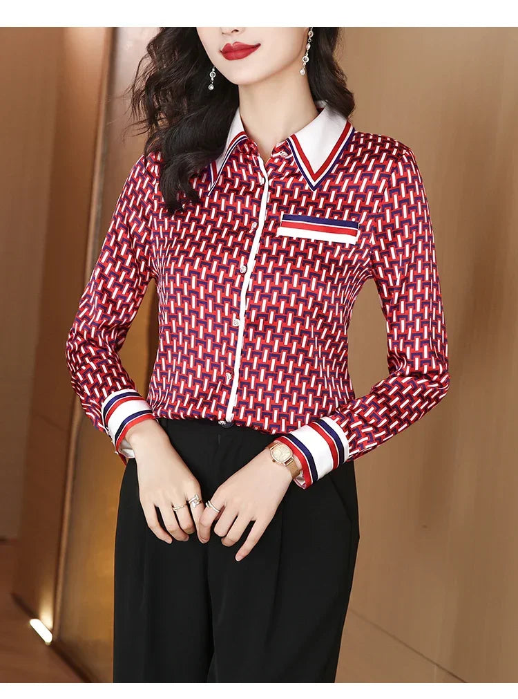 High Quality Long Sleeve Office Top - Palm and Thread