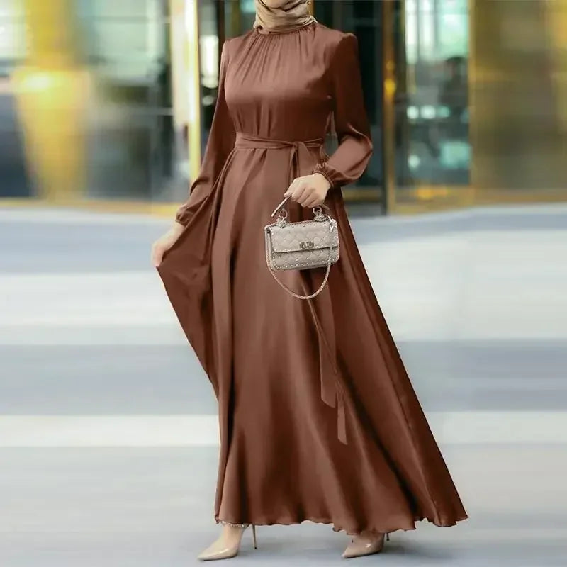 Simple Loose Solid Elegant Dress - Palm and Thread