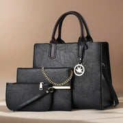 Three-Piece Set Handbag - Palm and Thread