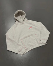 New embroidered retro pattern zipper hoodie