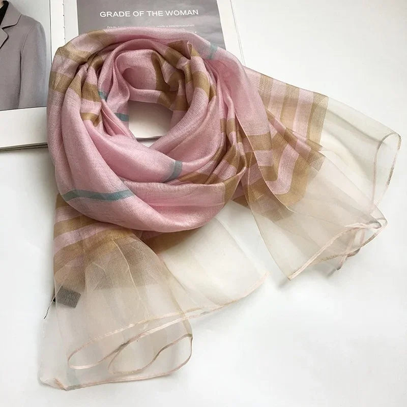 Silk & Wool Four Seasons Scarf - Palm and Thread