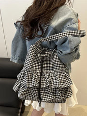 Cute Plaid Cotton Tote Bag - Palm and Thread