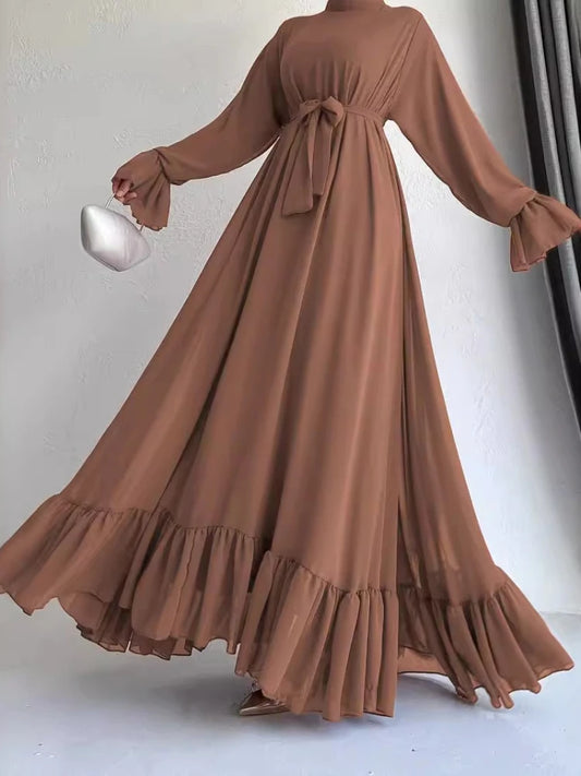 Modest Long Robe Kaftan Abaya Dress - Palm and Thread