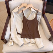 Print Minimalist Elegant Blouse - Palm and Thread