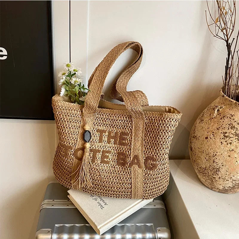 French style straw woven bag - Palm and Thread
