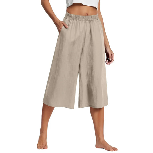 Versatile Lazy Style Wide Leg Pant - Palm and Thread