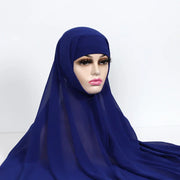 Chiffon Hijab With Underscarf Cap Bonnet Instant - Palm and Thread