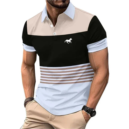 Logo Print Polo Shirt - Palm and Thread