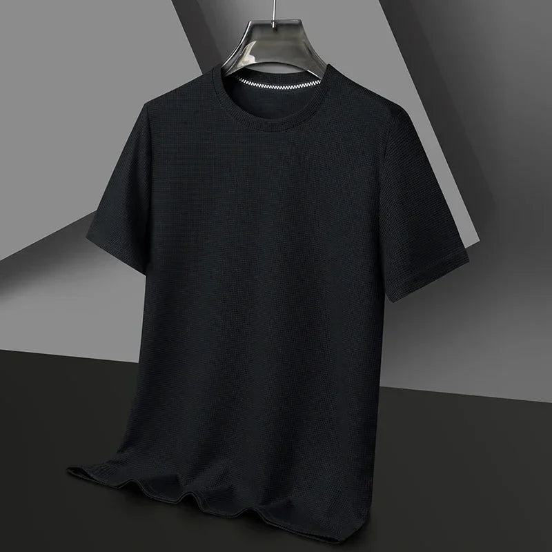 Polo Waffle Solid T-shirt - Palm and Thread