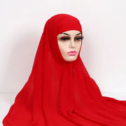 Chiffon Hijab With Underscarf Cap Bonnet Instant - Palm and Thread