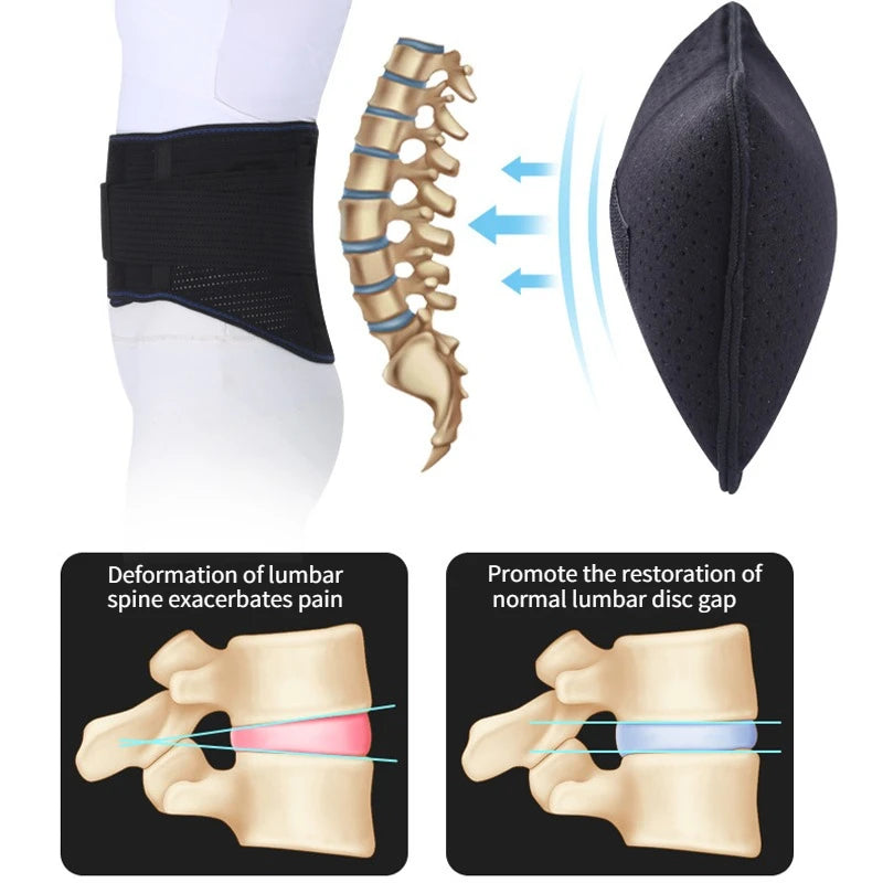 Inflatable Lumbar Support Cushion Portable - Palm and Thread