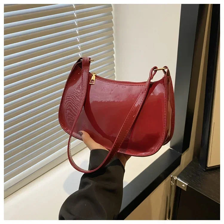 2025 Korean Patent Leather Handbag