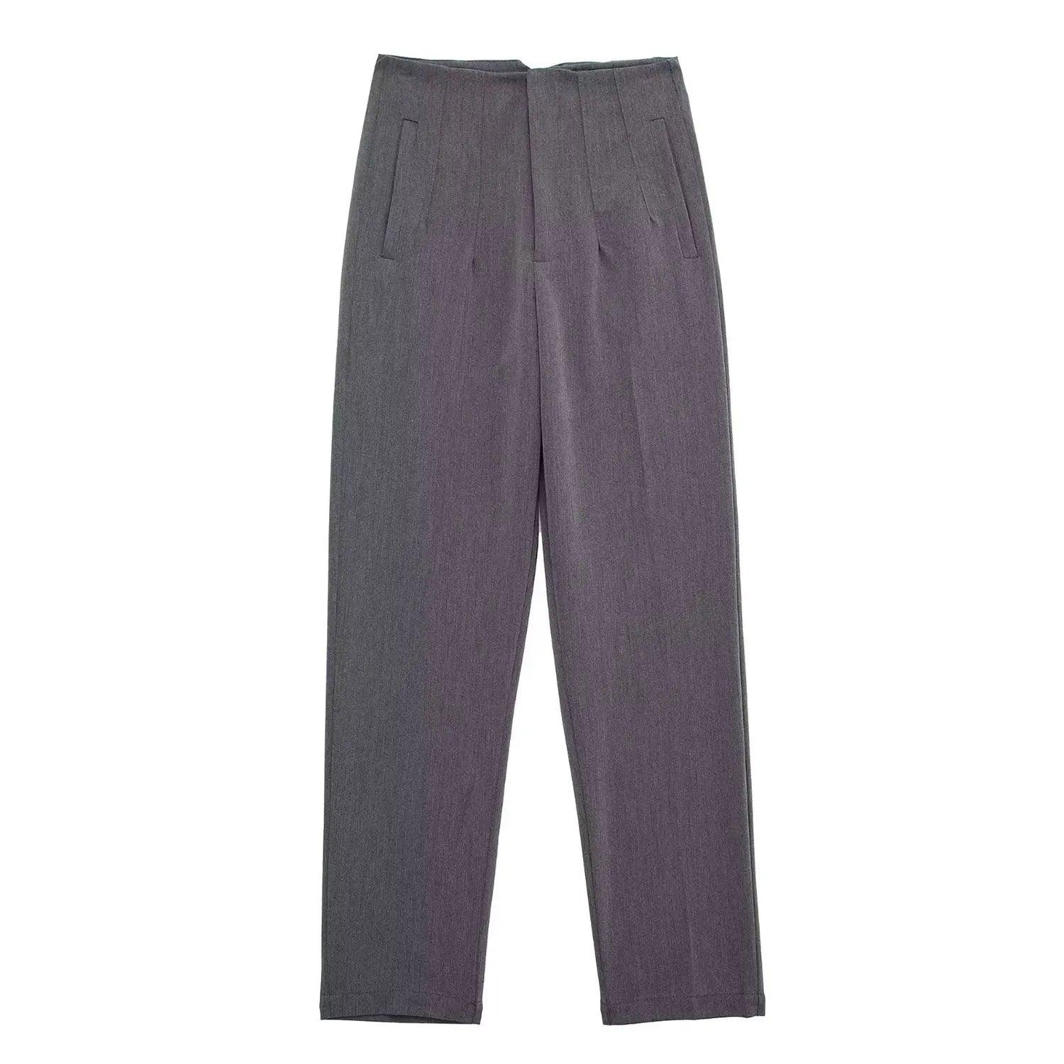 Elegant Solid Pencil Chic Pant - Palm and Thread