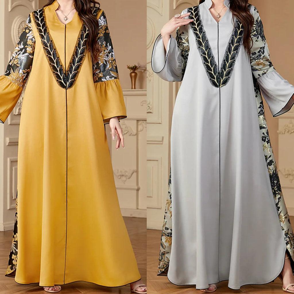 Vestidos Embroidery Abaya - Palm and Thread