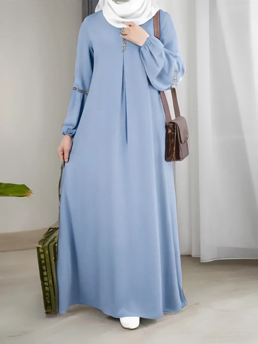 Fashion Long Sleeve Maxi Dress Abaya - Palm and Thread