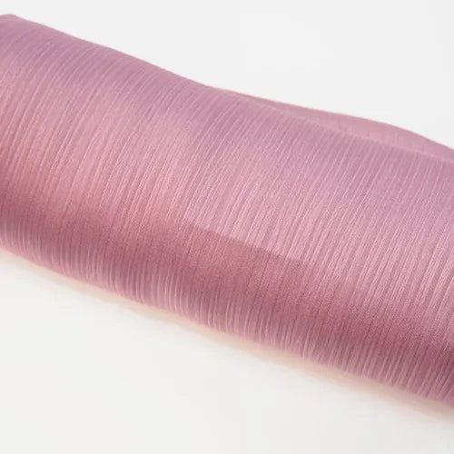 Pleated Satin Chiffon Hijab Silk Scarf - Palm and Thread