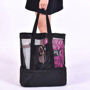 High Capacity Mesh Transparent Bag - Palm and Thread