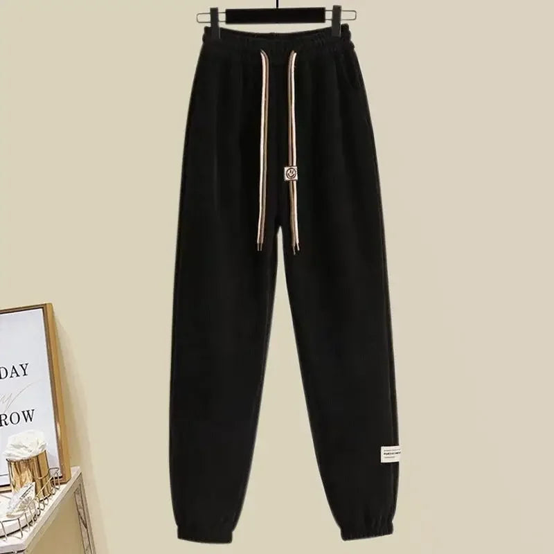 Hooded Print Top Loose Pant Set - Palm and Thread