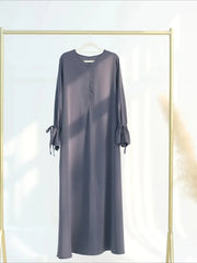 Lace Up Vestidos Largos Abaya - Palm and Thread