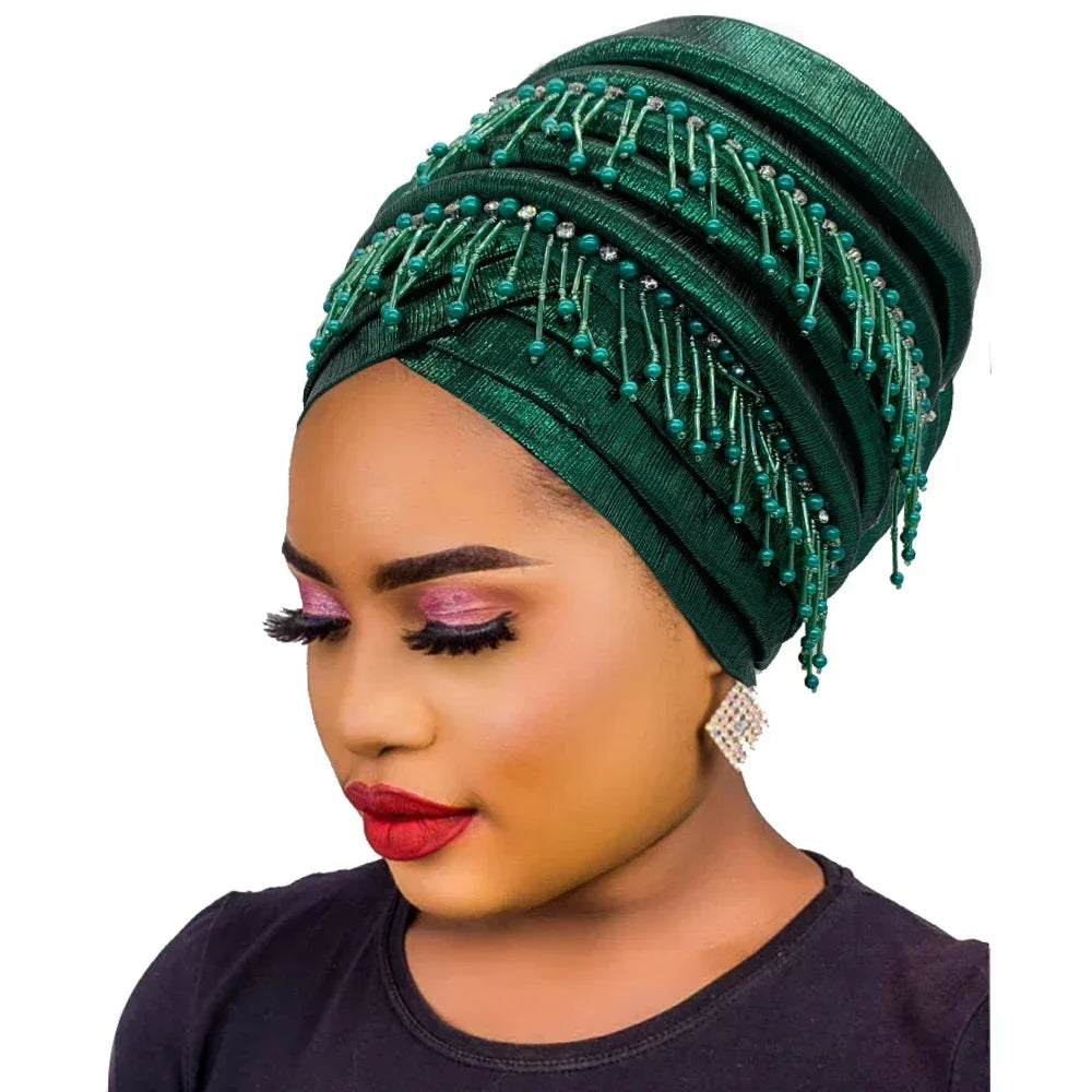 Elegant Head Wraps Bonnet - Palm and Thread