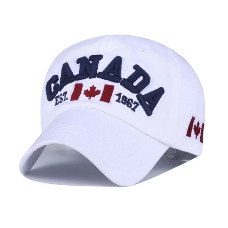 Fashion Cotton Baseball Cap Flag of Canada Hat - Palm and Thread
