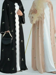 Embroidery Cardigan Abaya Kaftan - Palm and Thread