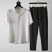 Ultra-thin Ice Silk Linen 2-piece Set