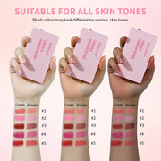Cream & Powder Blush Palette - Palm and Thread