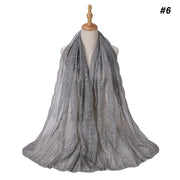 Silk Embroidered Baotou Gauze Fashion Scarf - Palm and Thread