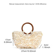 New high-end pure handmade natural shell bag - Palm and Thread