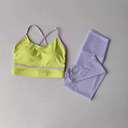 High-Waist Leggings & Sports Gym Bra