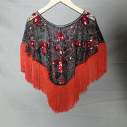 Sequin Bead Sling Slim Fit Straight Tank Top - Palm and Thread