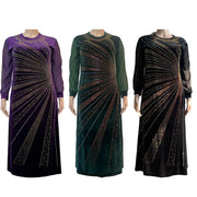 Noble Diamond Robe Dress - Palm and Thread