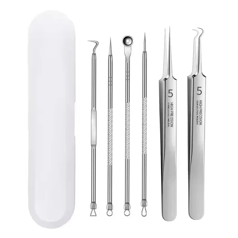 Stainless Steel Clip Pimples Tweezer Blackhead Remover - Palm and Thread
