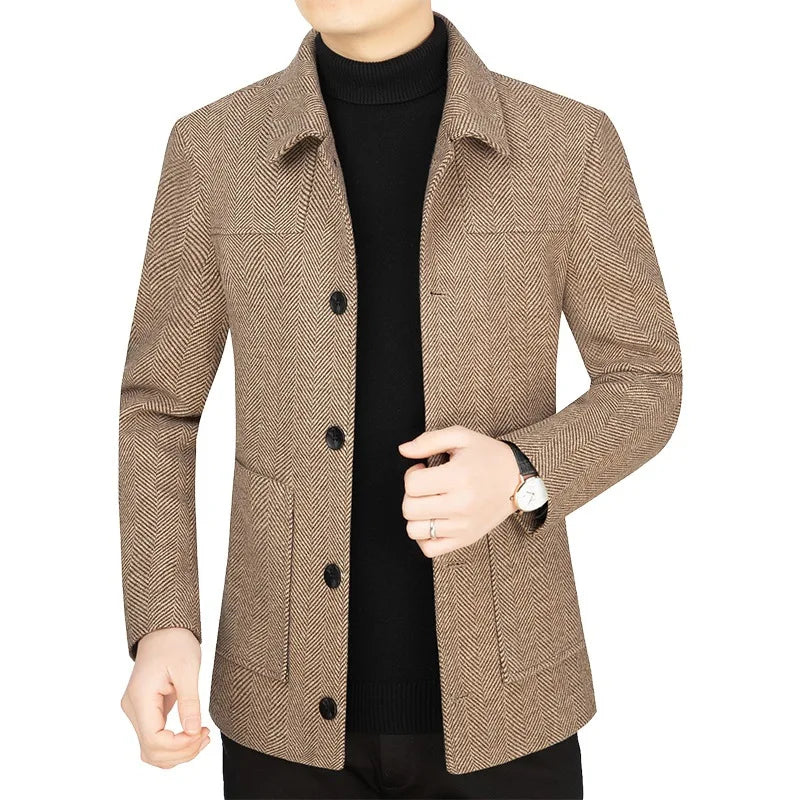 Turn Down Collar Blazers Coat - Palm and Thread