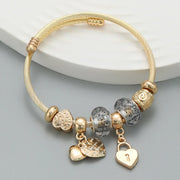 Fashion Multi Element Stainless Steel Panadora - Palm and Thread