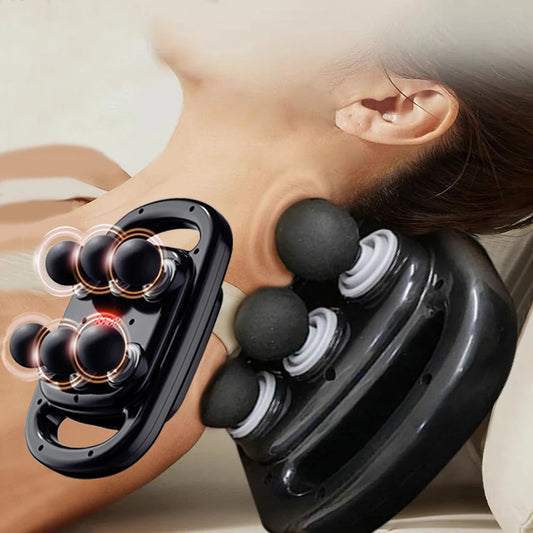 Wireless Fascia Gun Six-head Deep High Frequency Vibration - Palm and Thread