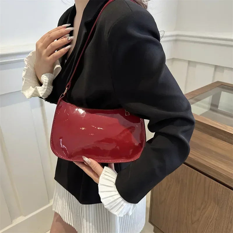2025 Korean Patent Leather Handbag
