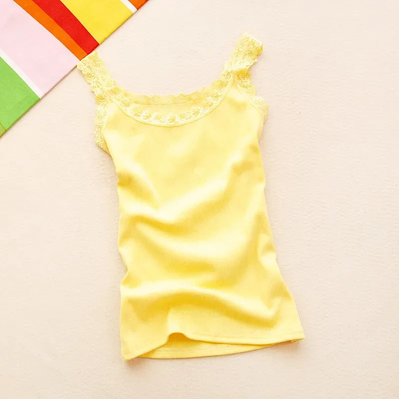 Sleeveless Lace Tank Top - Palm and Thread