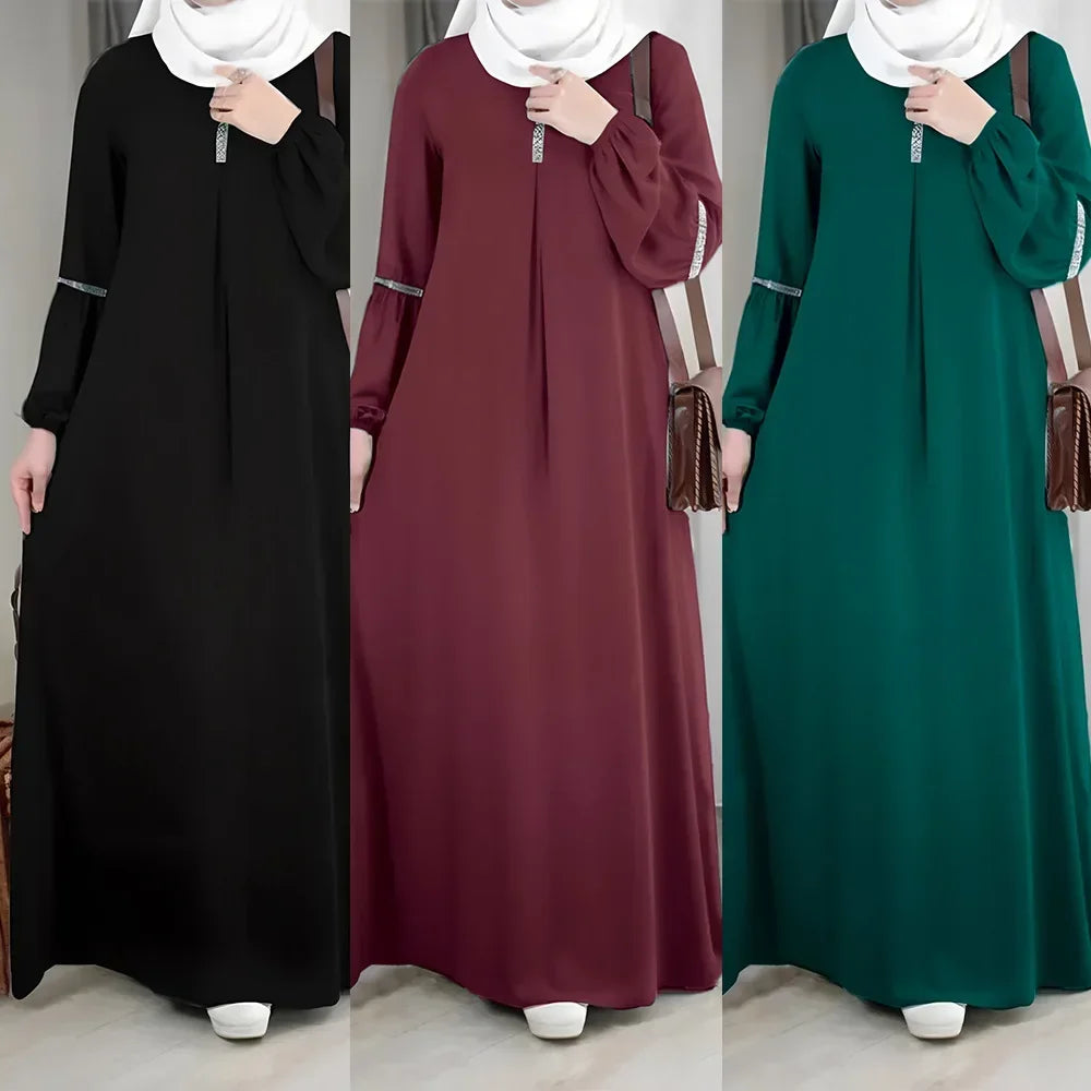 Fashion Long Sleeve Maxi Dress Abaya - Palm and Thread