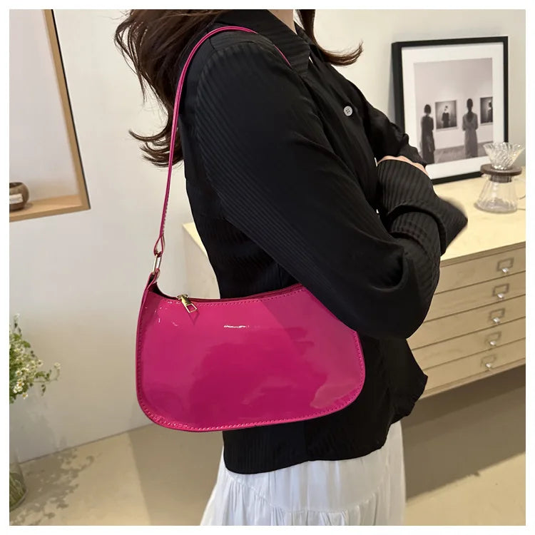 2025 Korean Patent Leather Handbag