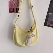 Solid Harajuku All-Match Simple Multifunction Handbag - Palm and Thread
