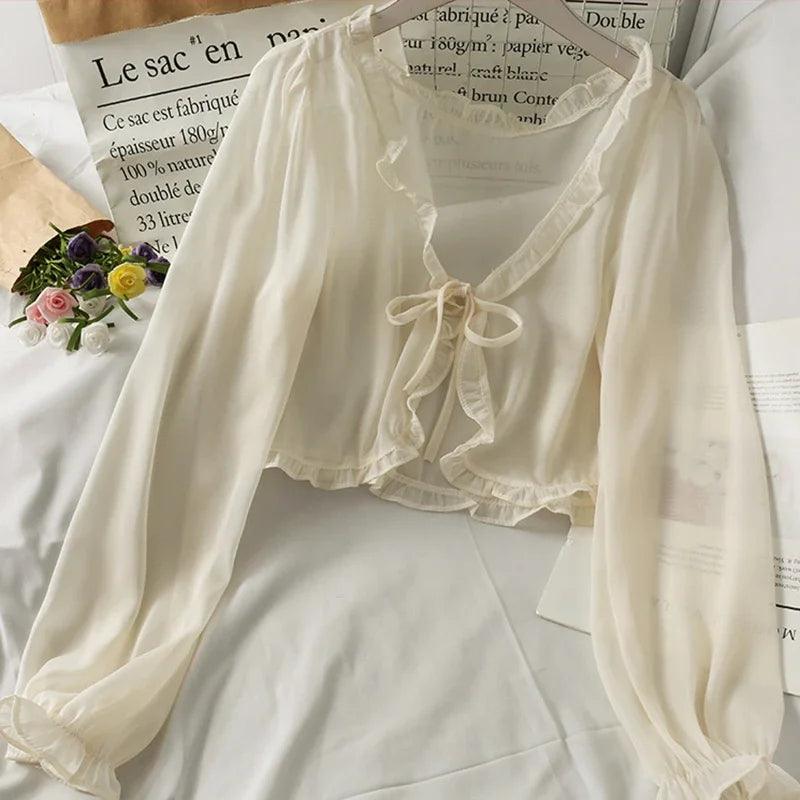 Long Sleeve Thin Breathable Blouse - Palm and Thread