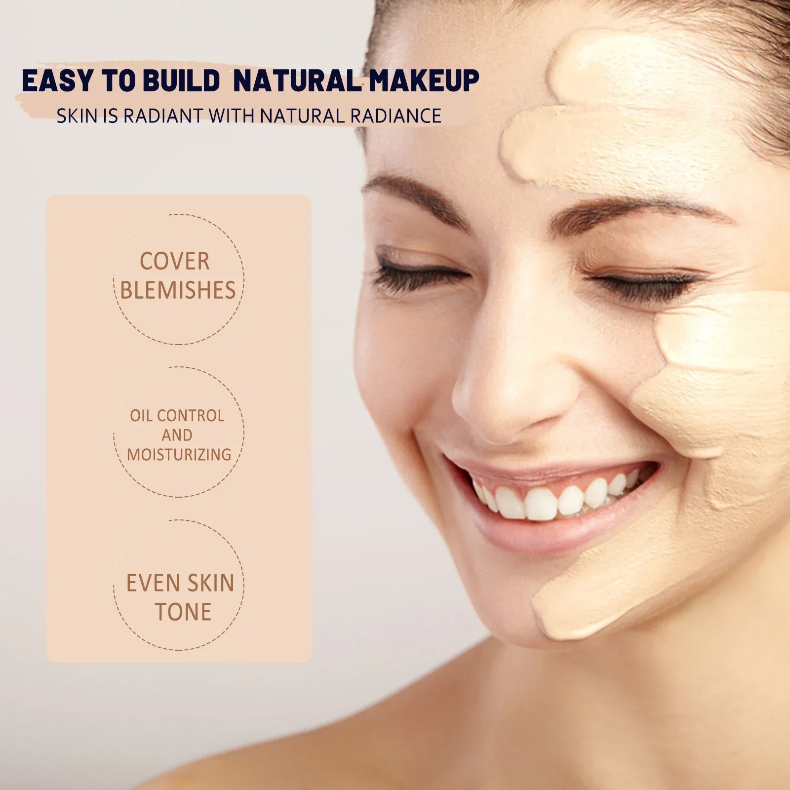 Waterproof Brighten Moisturizing Cream Foundation - Palm and Thread